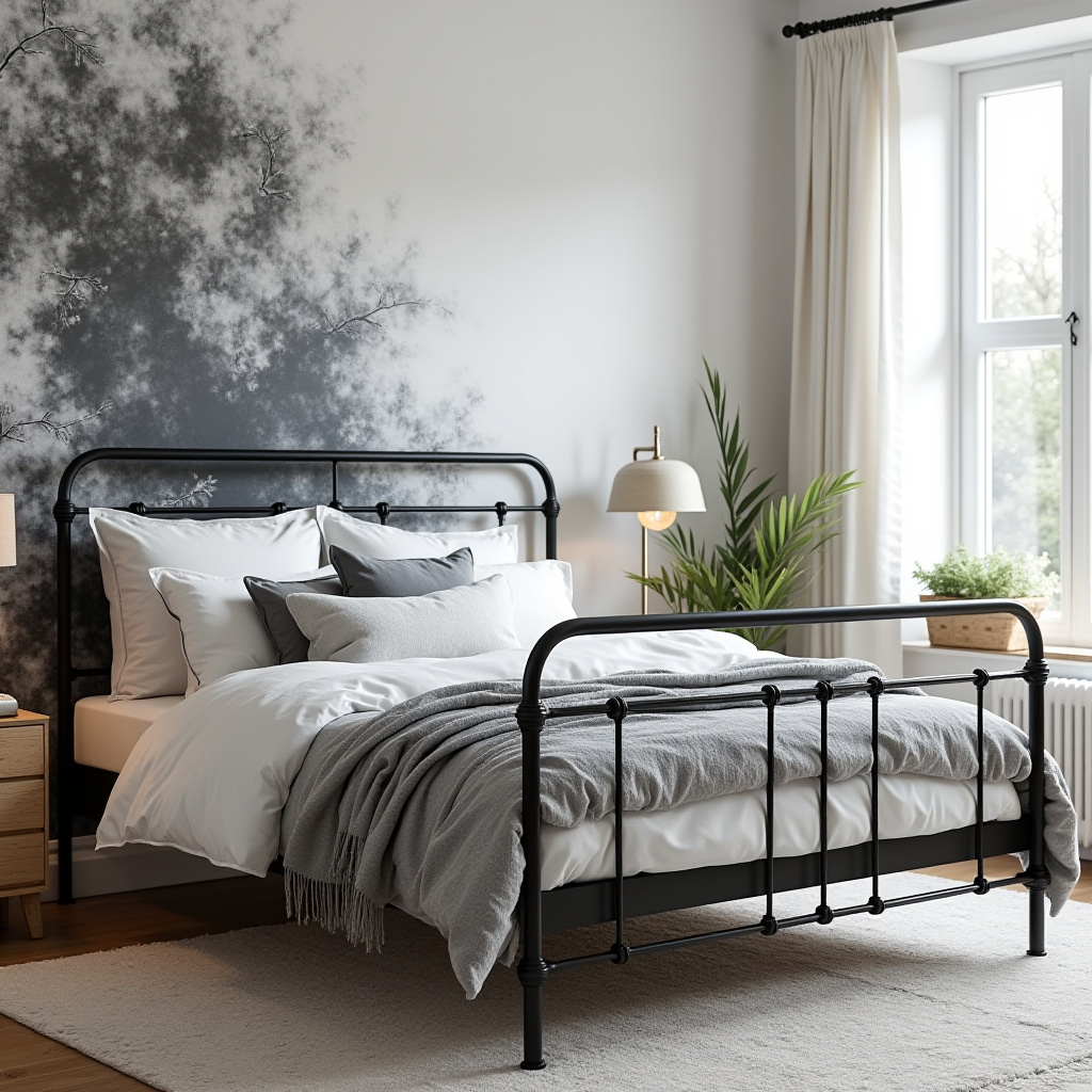 Neutral And Black Bedroom 18