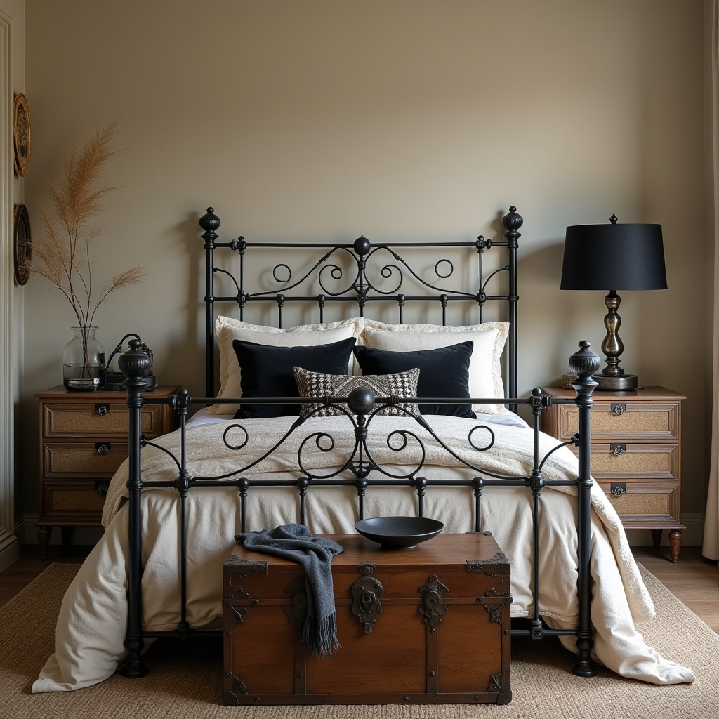 Neutral And Black Bedroom 5