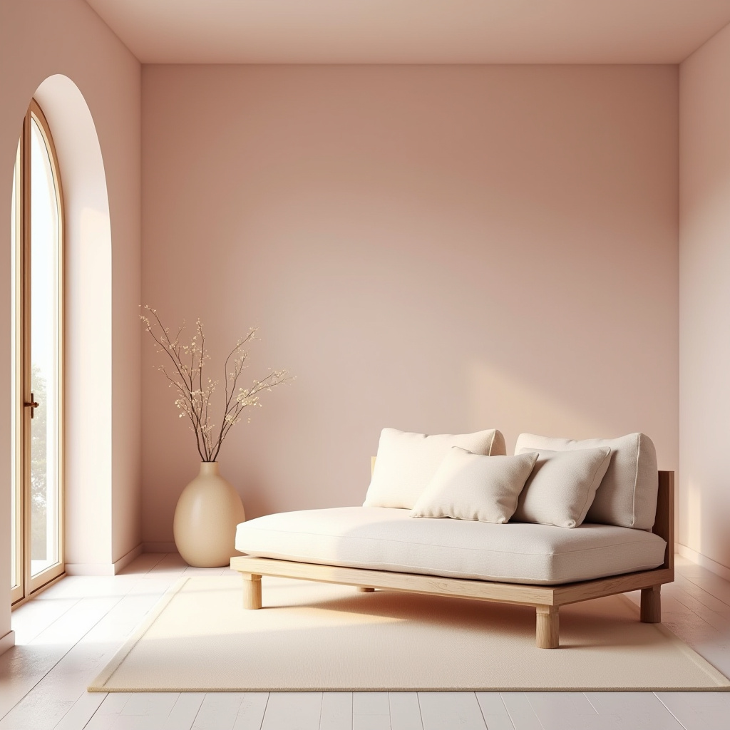 Pink Living Room Walls 13