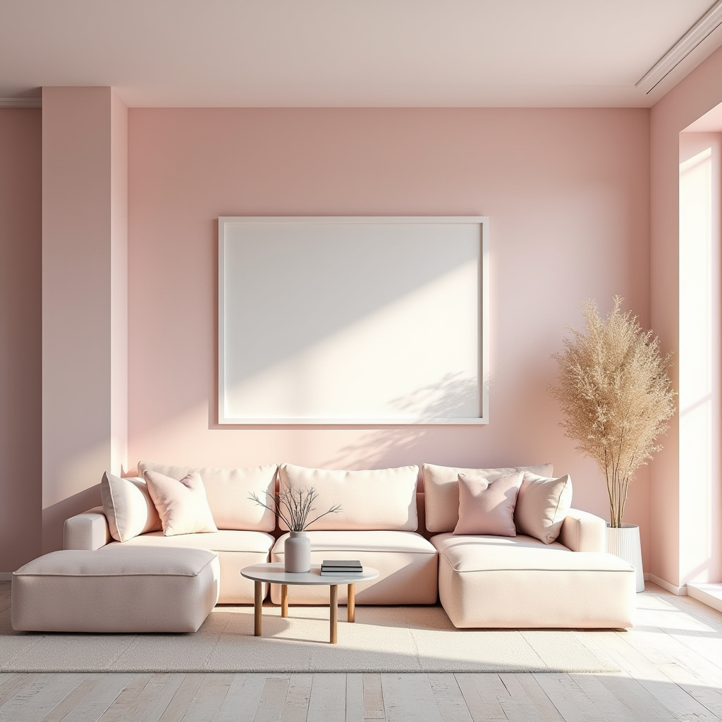 Pink Living Room Walls 21