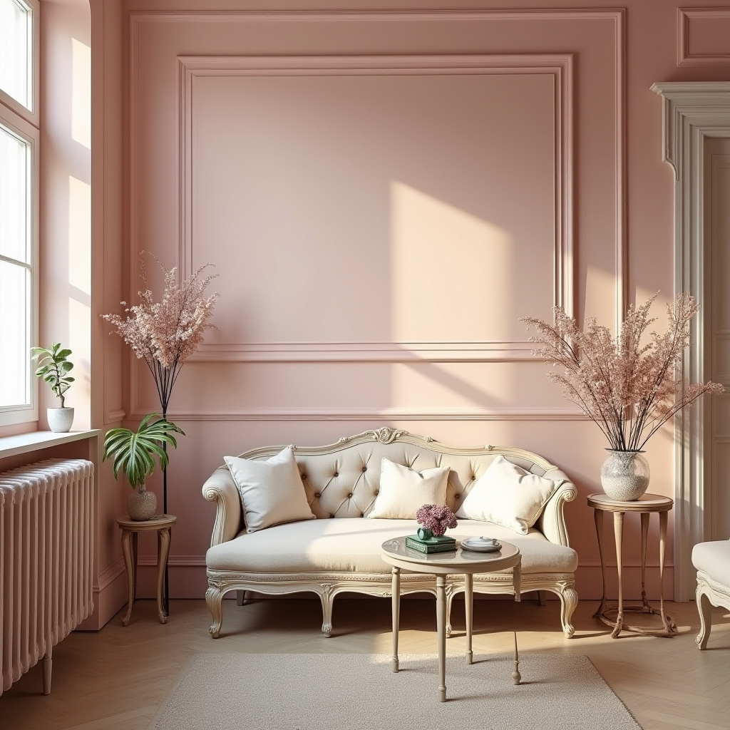 Pink Living Room Walls 22