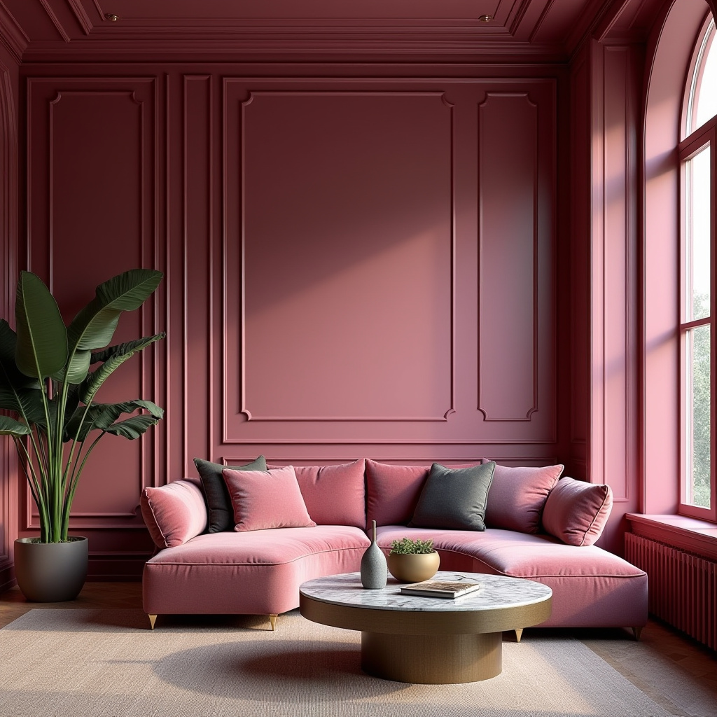 Pink Living Room Walls 23