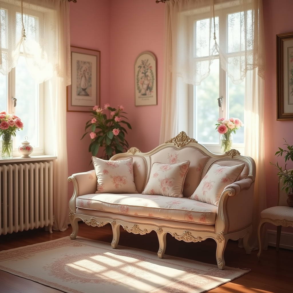 Pink Living Room Walls 30