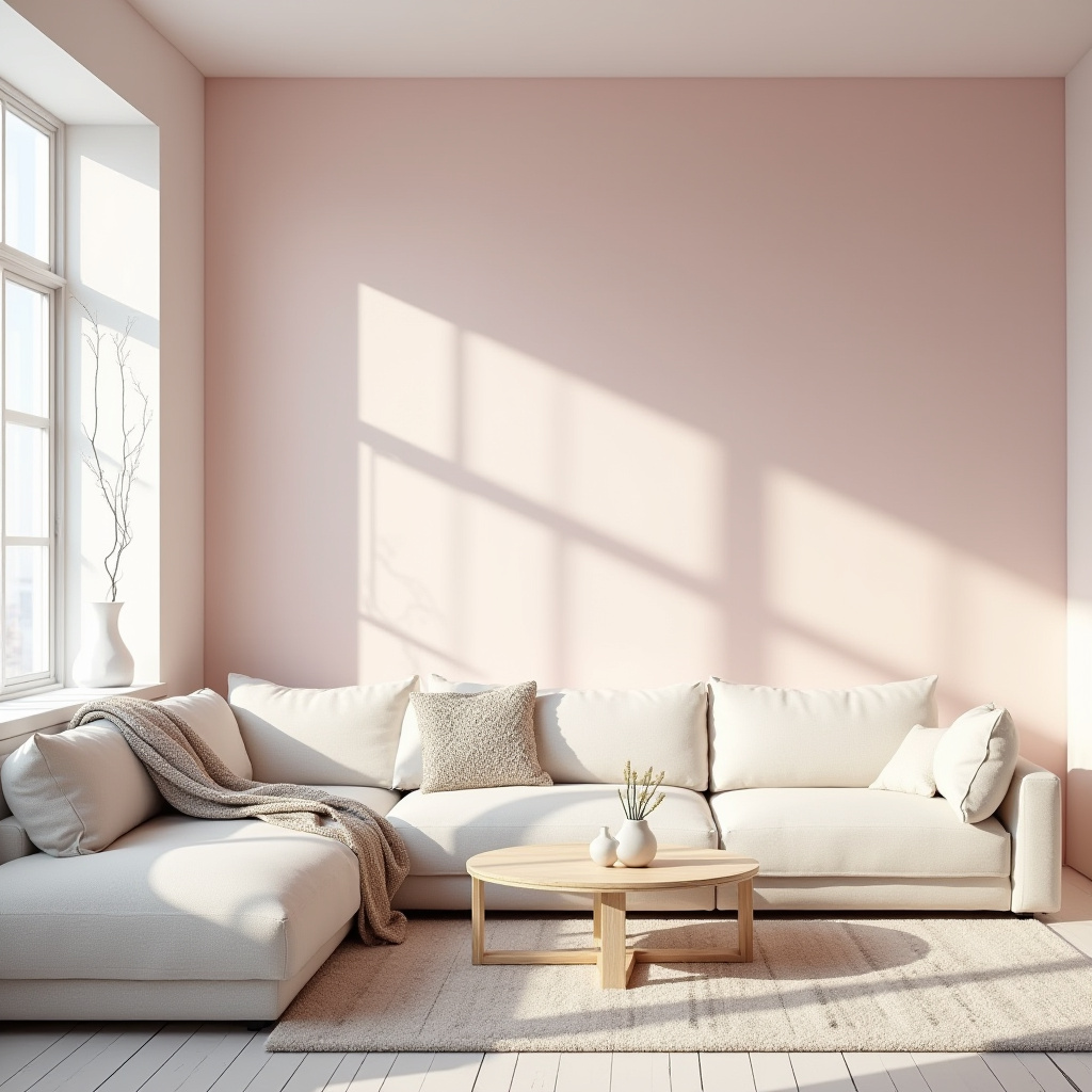 Pink Living Room Walls 4