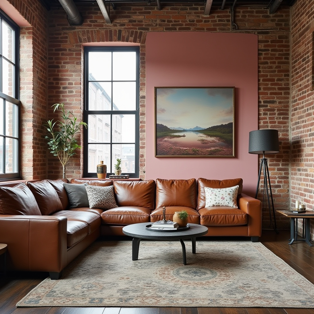 Pink Living Room Walls 5