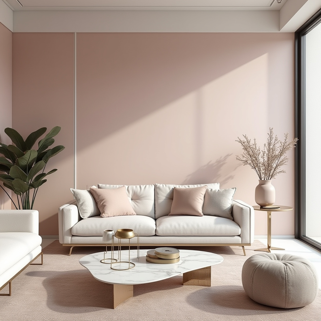 Pink Living Room Walls 8