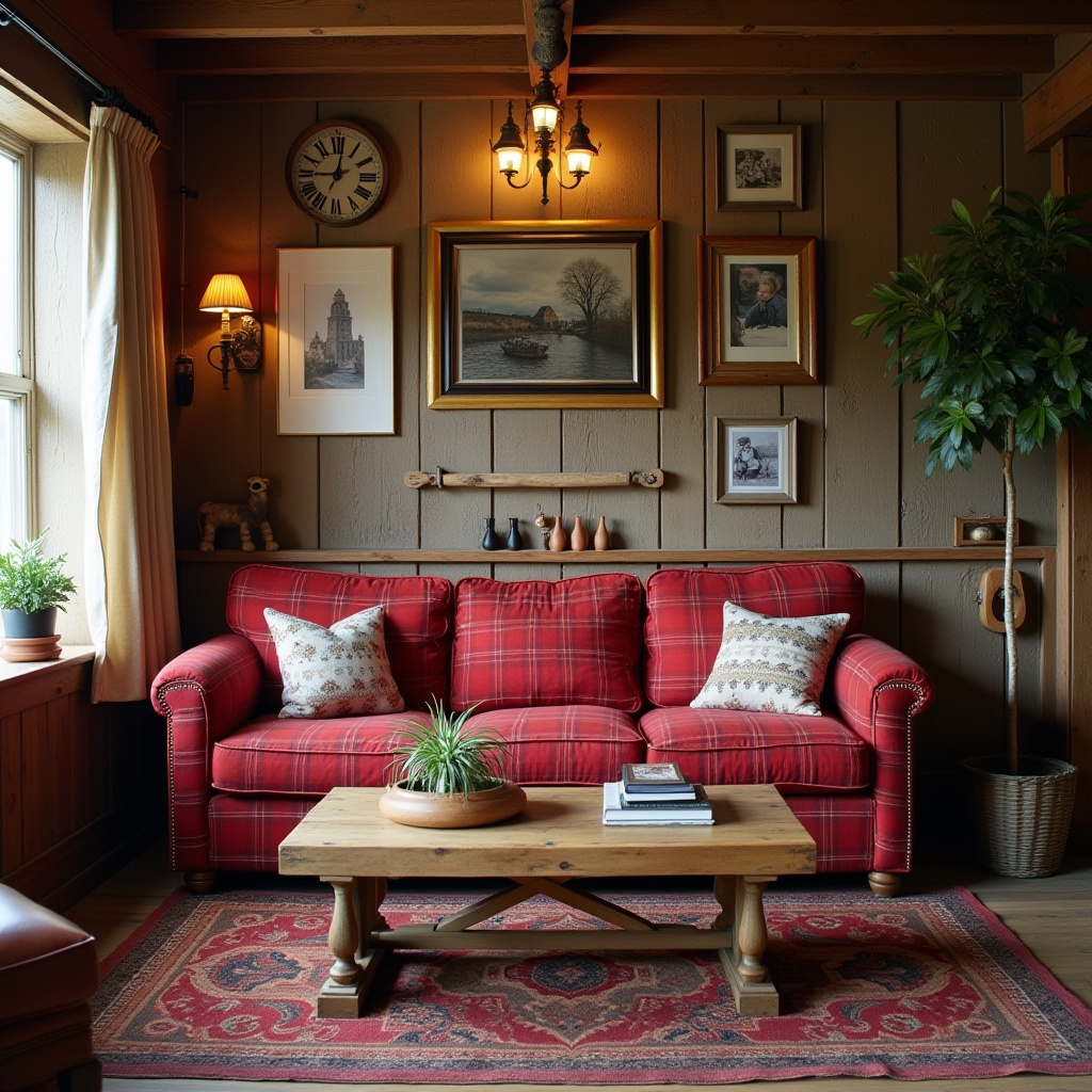 Red Couch Living Room 25