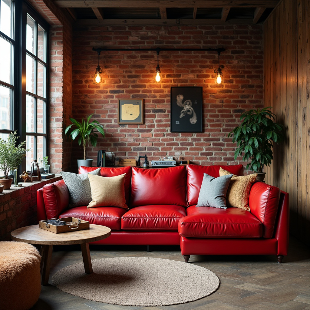 Red Couch Living Room 27