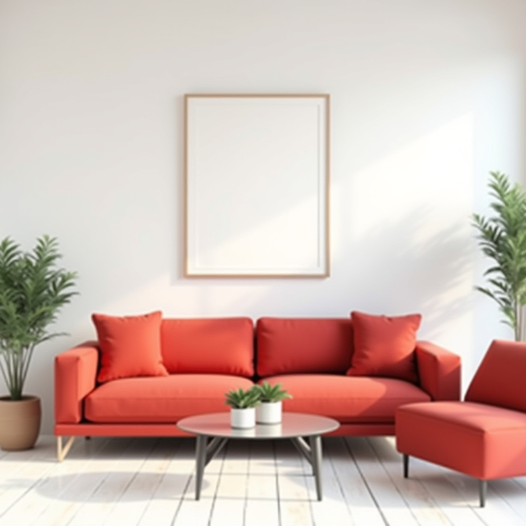 Red Couch Living Room 5