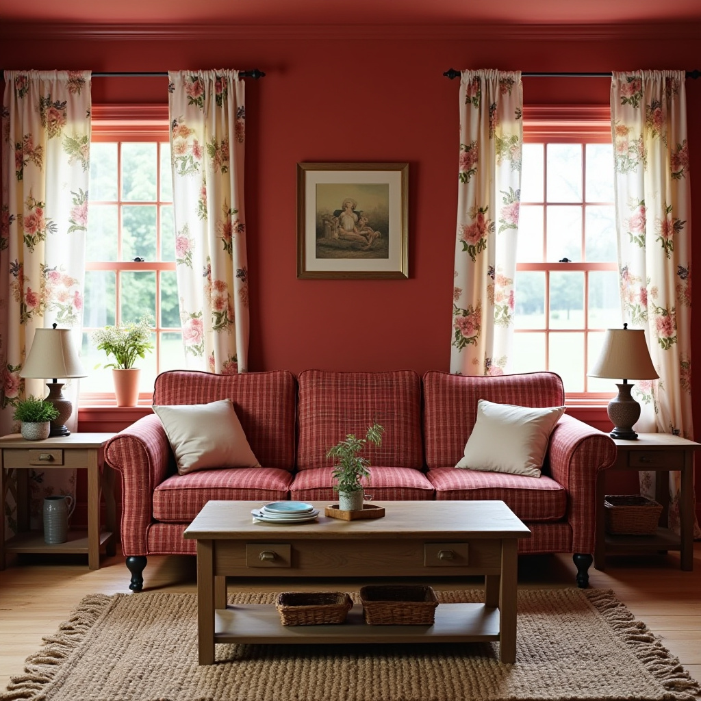 Red Living Room Decor 13