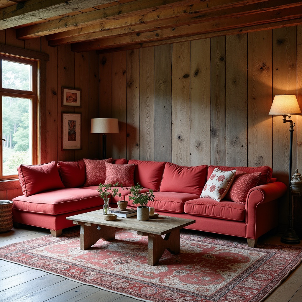 Red Living Room Decor 15