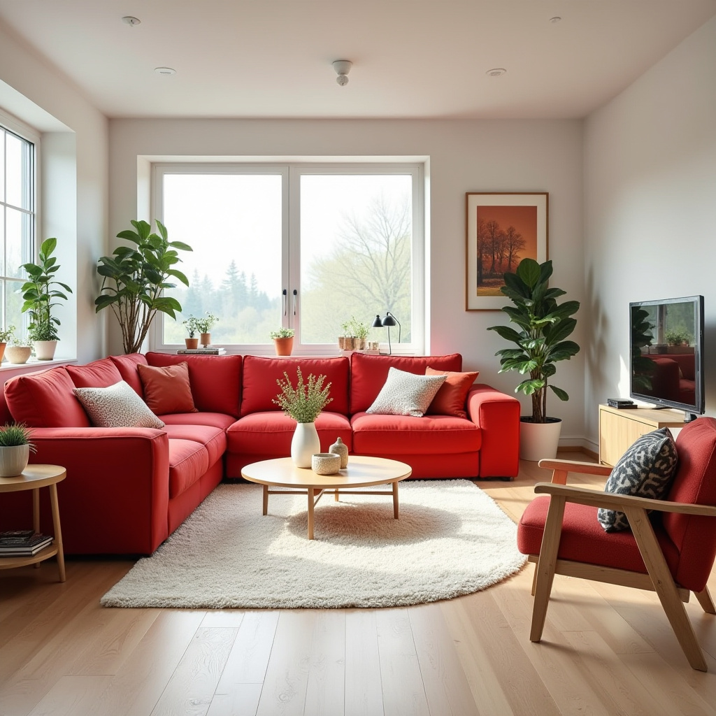 Red Living Room Decor 17