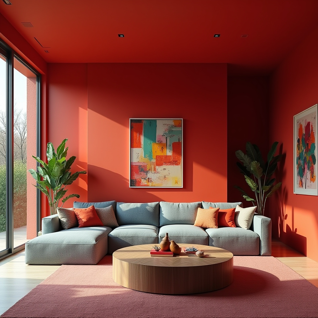 Red Living Room Decor 18