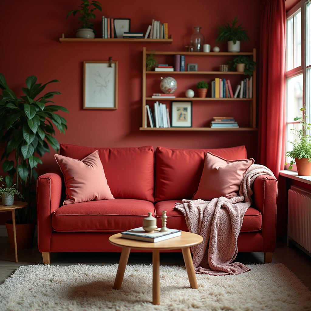 Red Living Room Decor 24