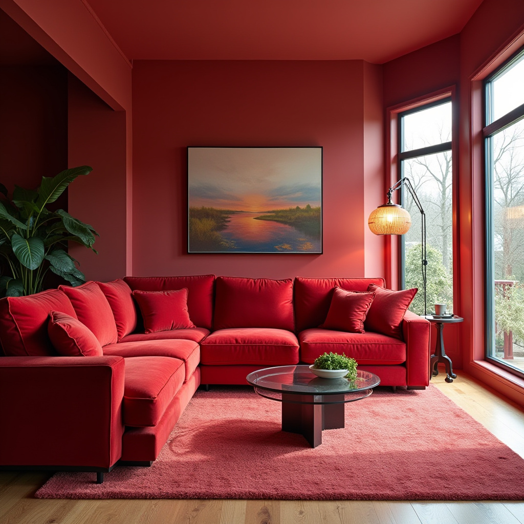 Red Living Room Decor 25