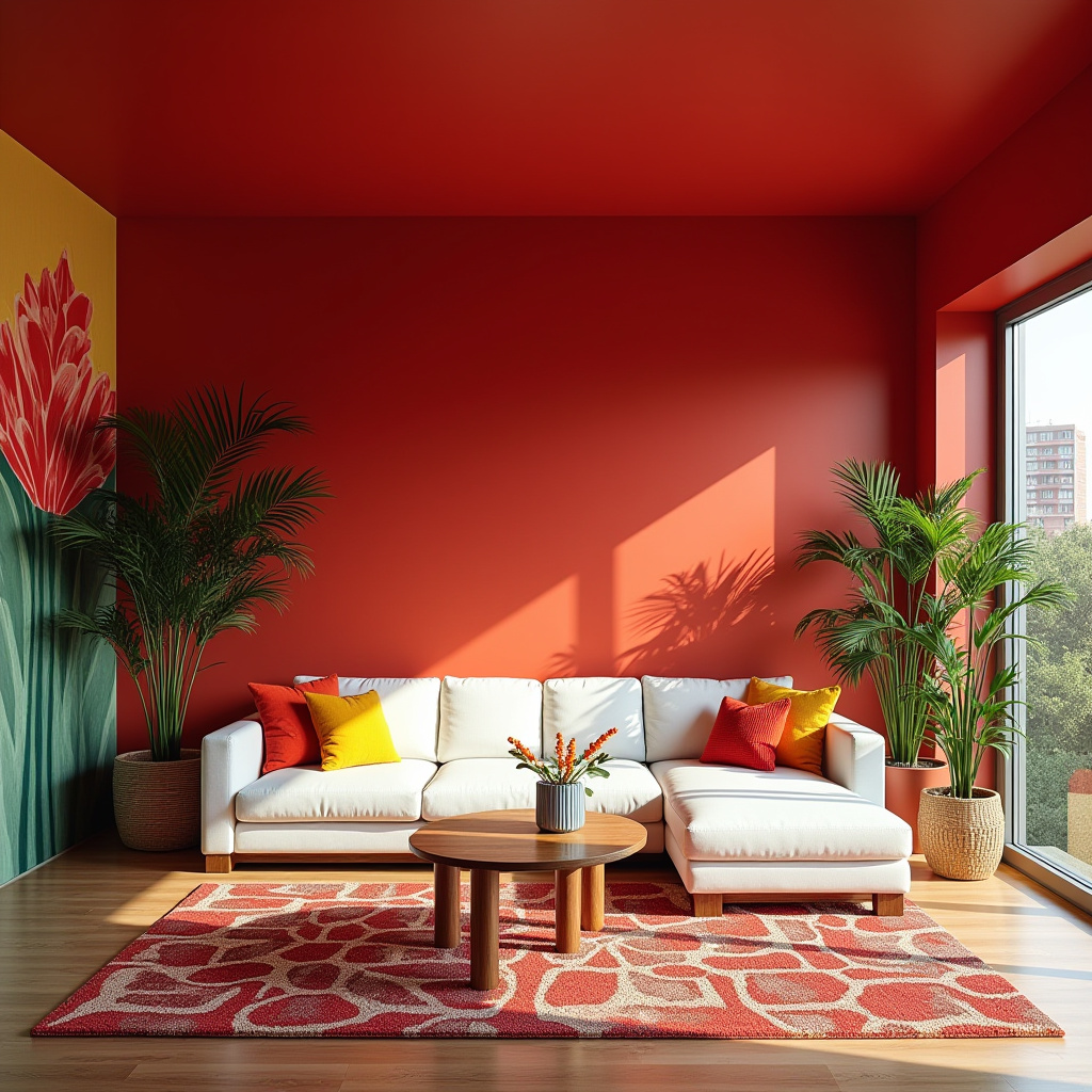 Red Living Room Decor 26