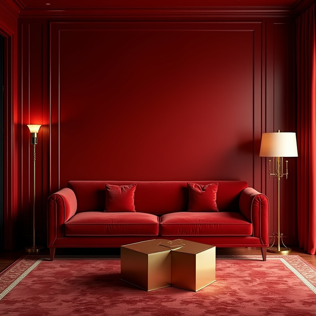 Red Living Room Decor 30