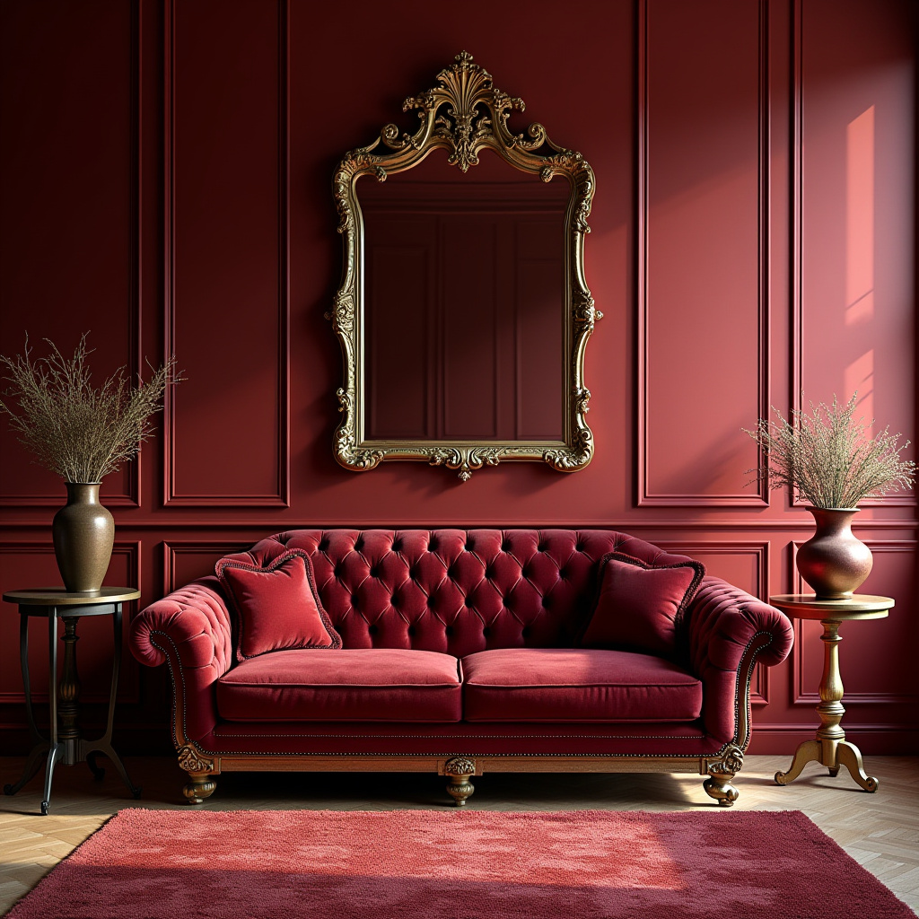 Red Living Room Decor 4