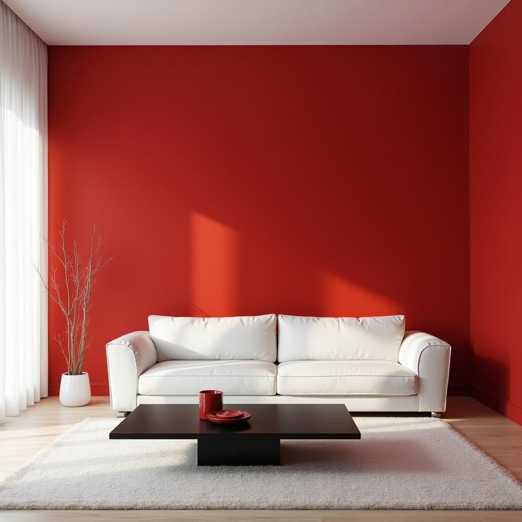 Red Living Room Decor 9