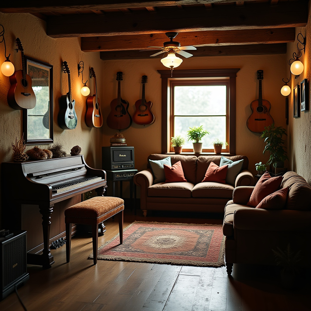 Rustic Basement Ideas 10