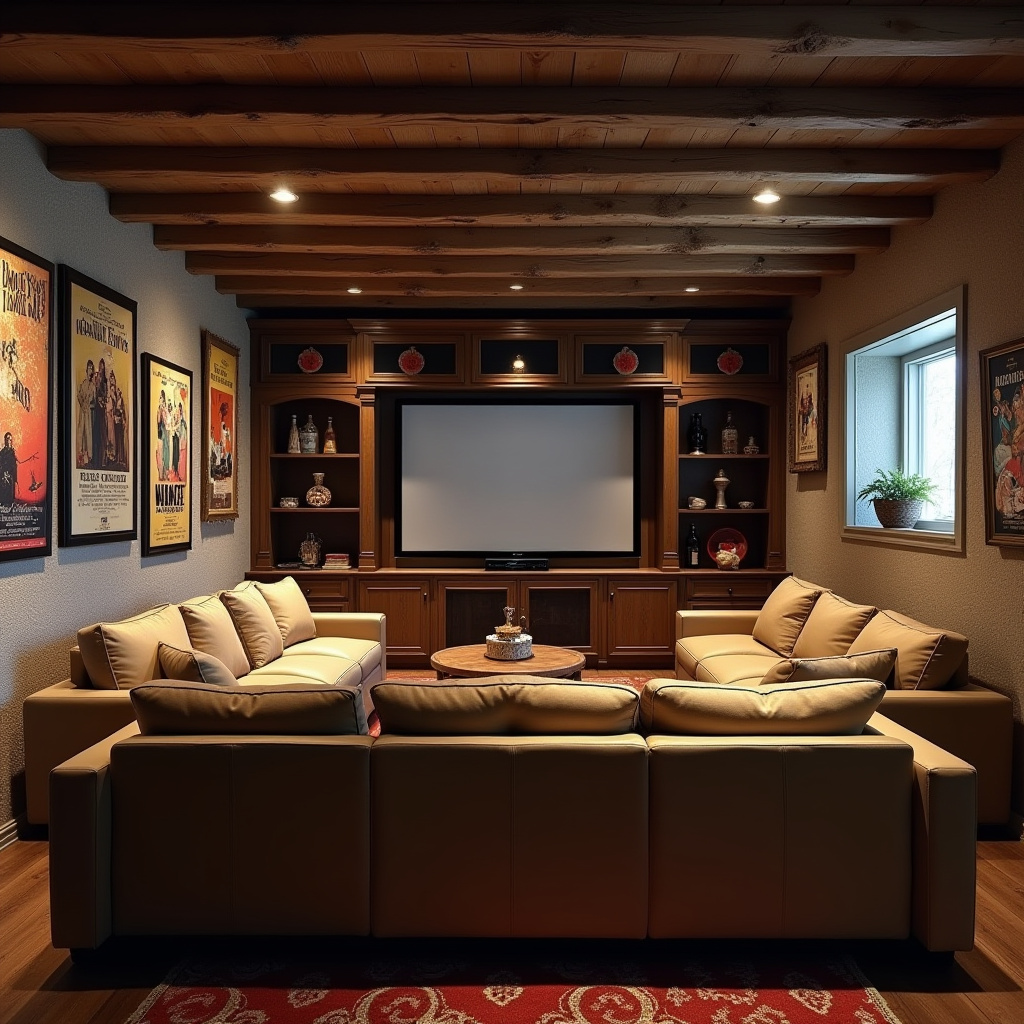 Rustic Basement Ideas 19