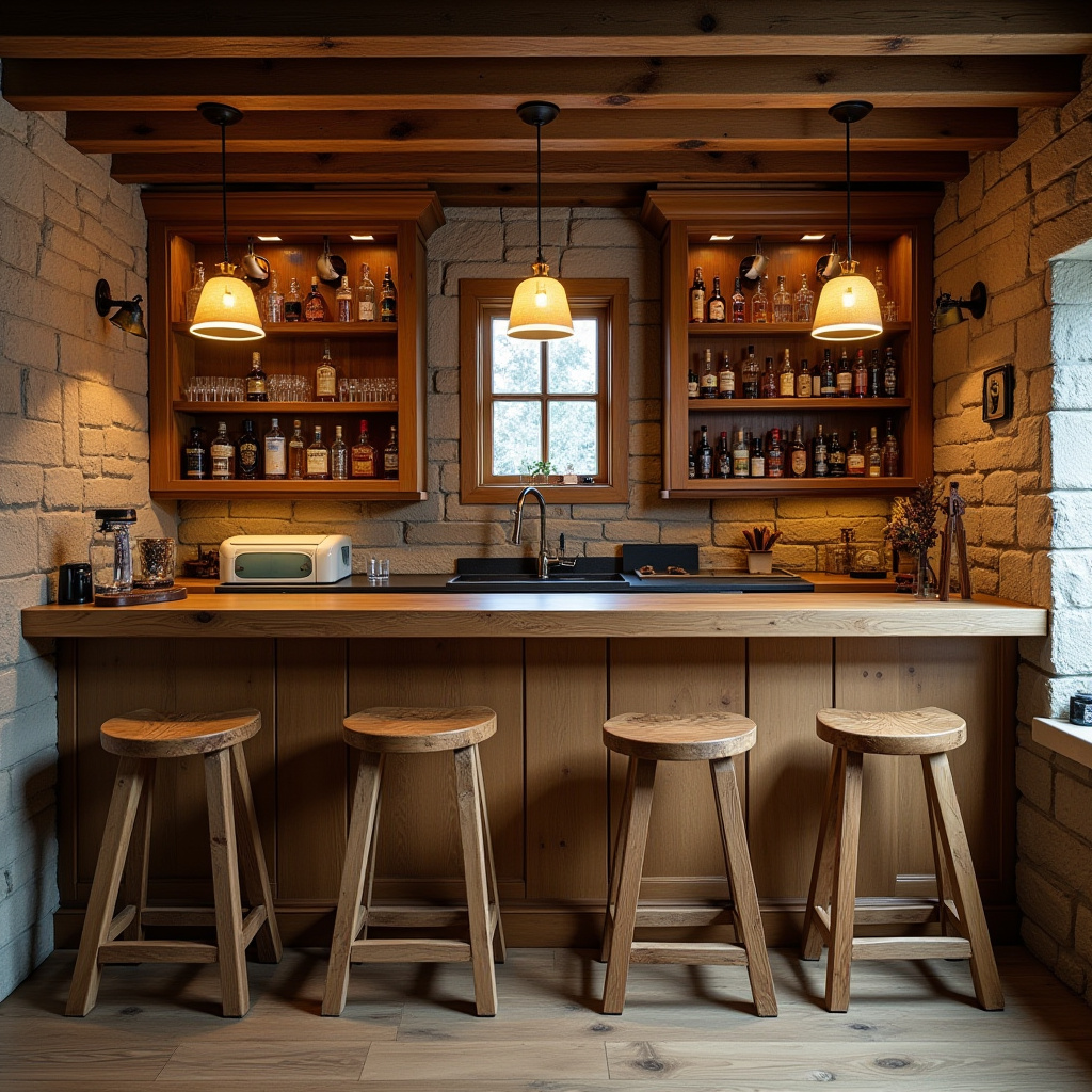 Rustic Basement Ideas 6