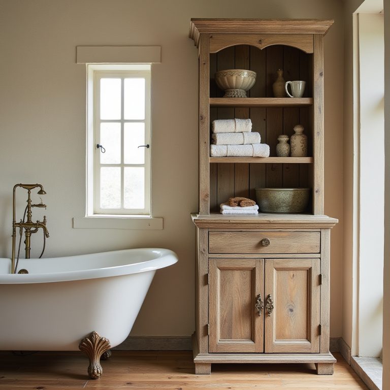 Rustic Bathroom Cabinet 1