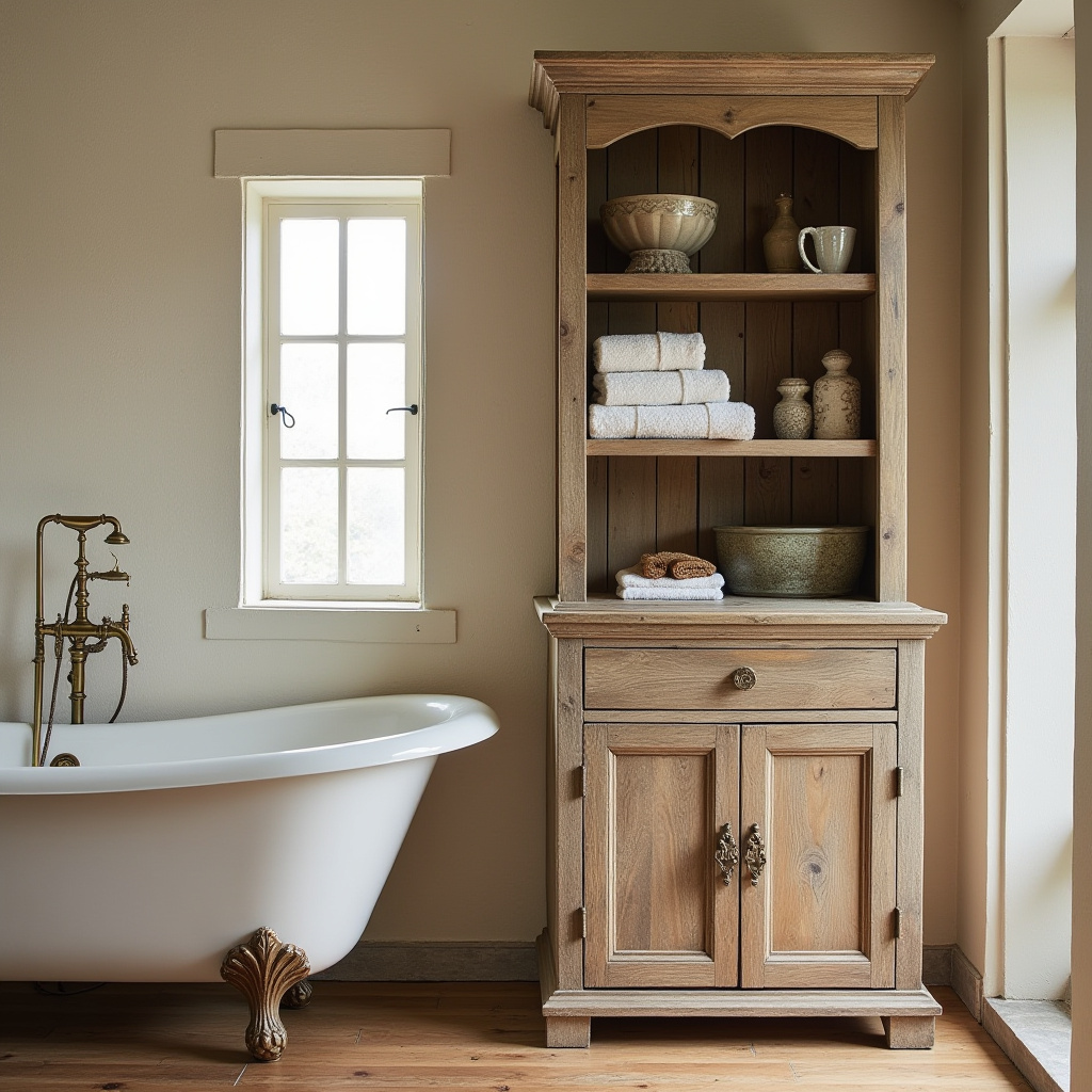 Rustic Bathroom Cabinet 1