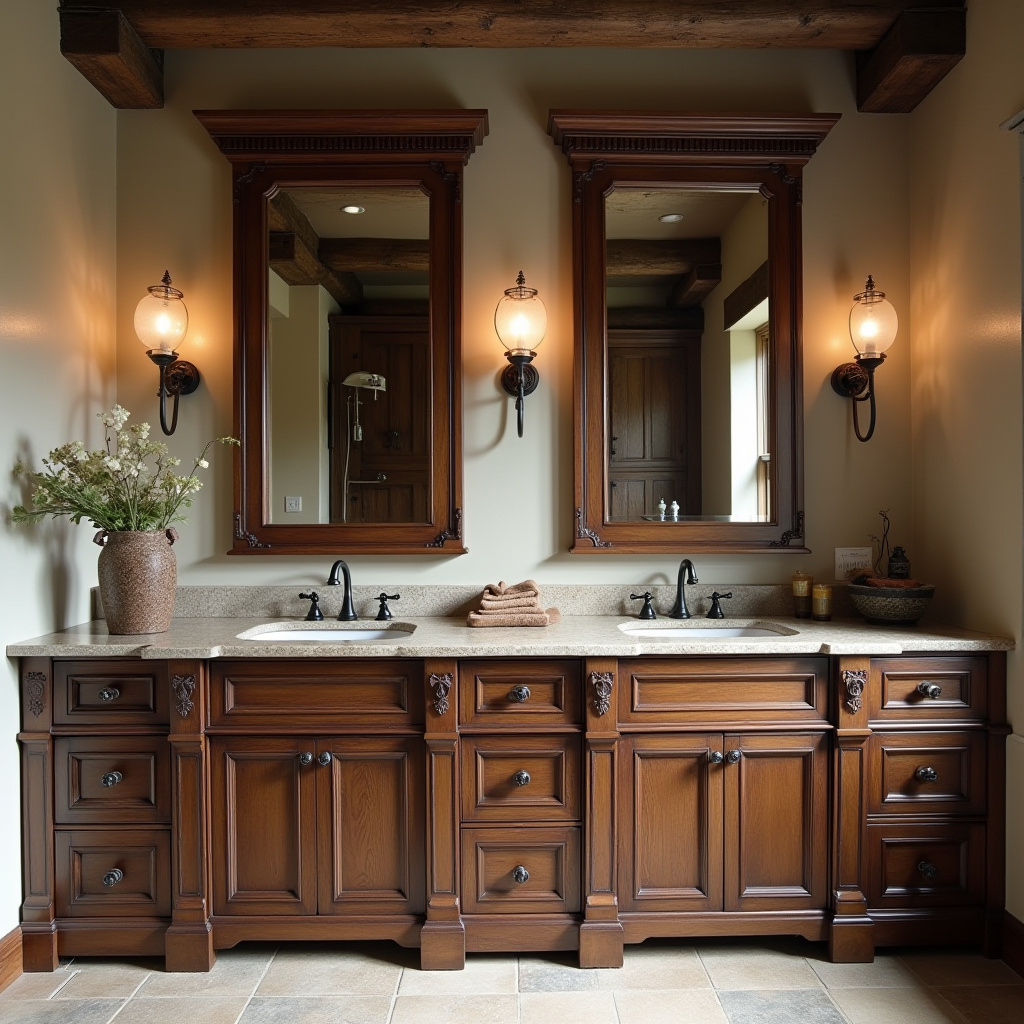 Rustic Bathroom Cabinet 11