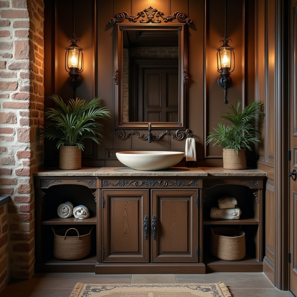 Rustic Bathroom Cabinet 3