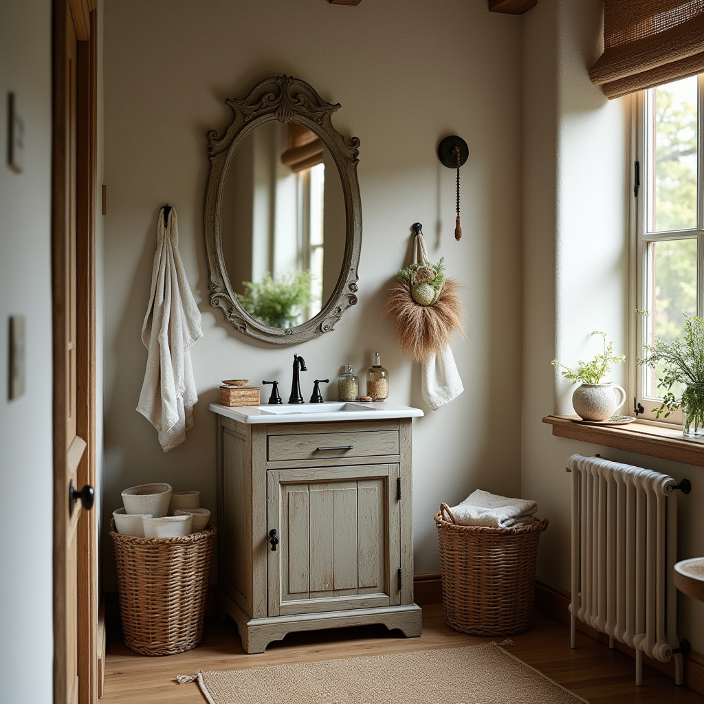 Rustic Bathroom Cabinet 9