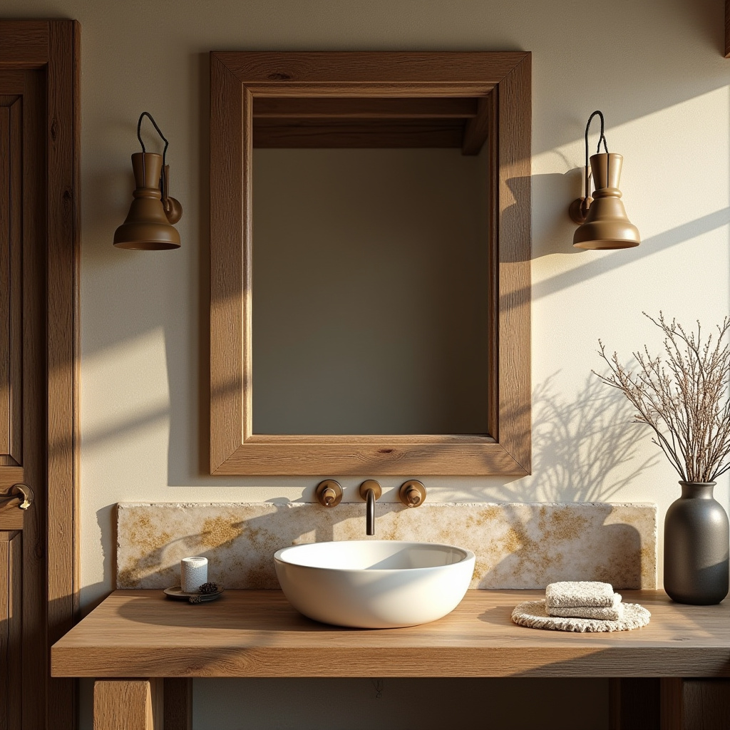 Rustic Bathroom Mirrors 11