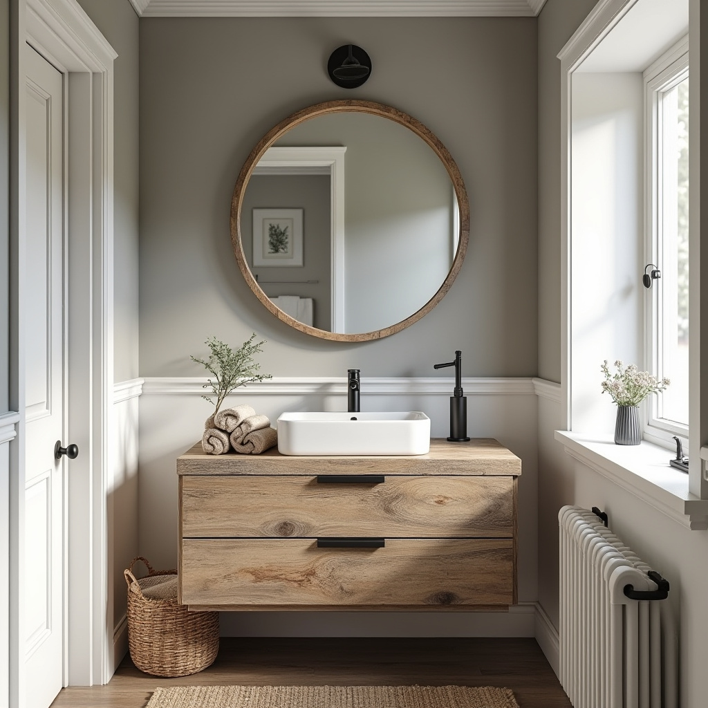 Rustic Bathroom Mirrors 12