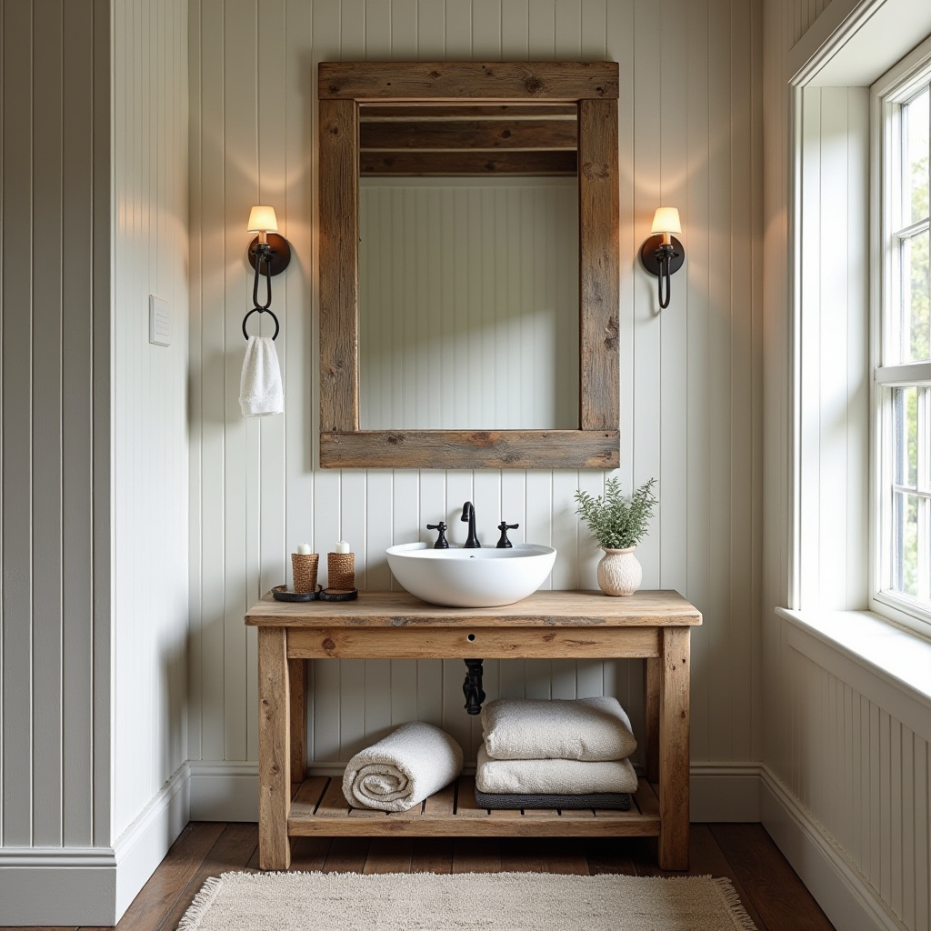 Rustic Bathroom Mirrors 15