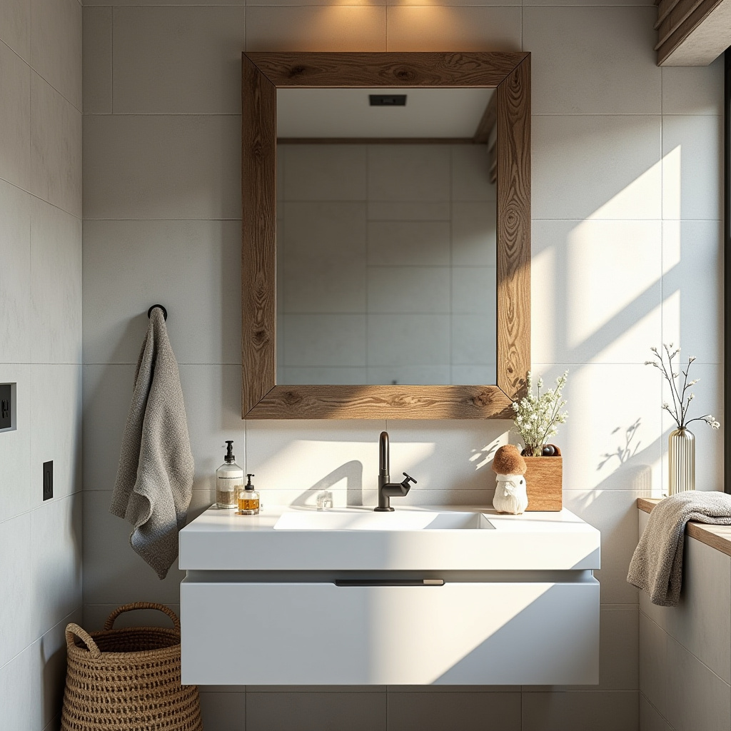 Rustic Bathroom Mirrors 23