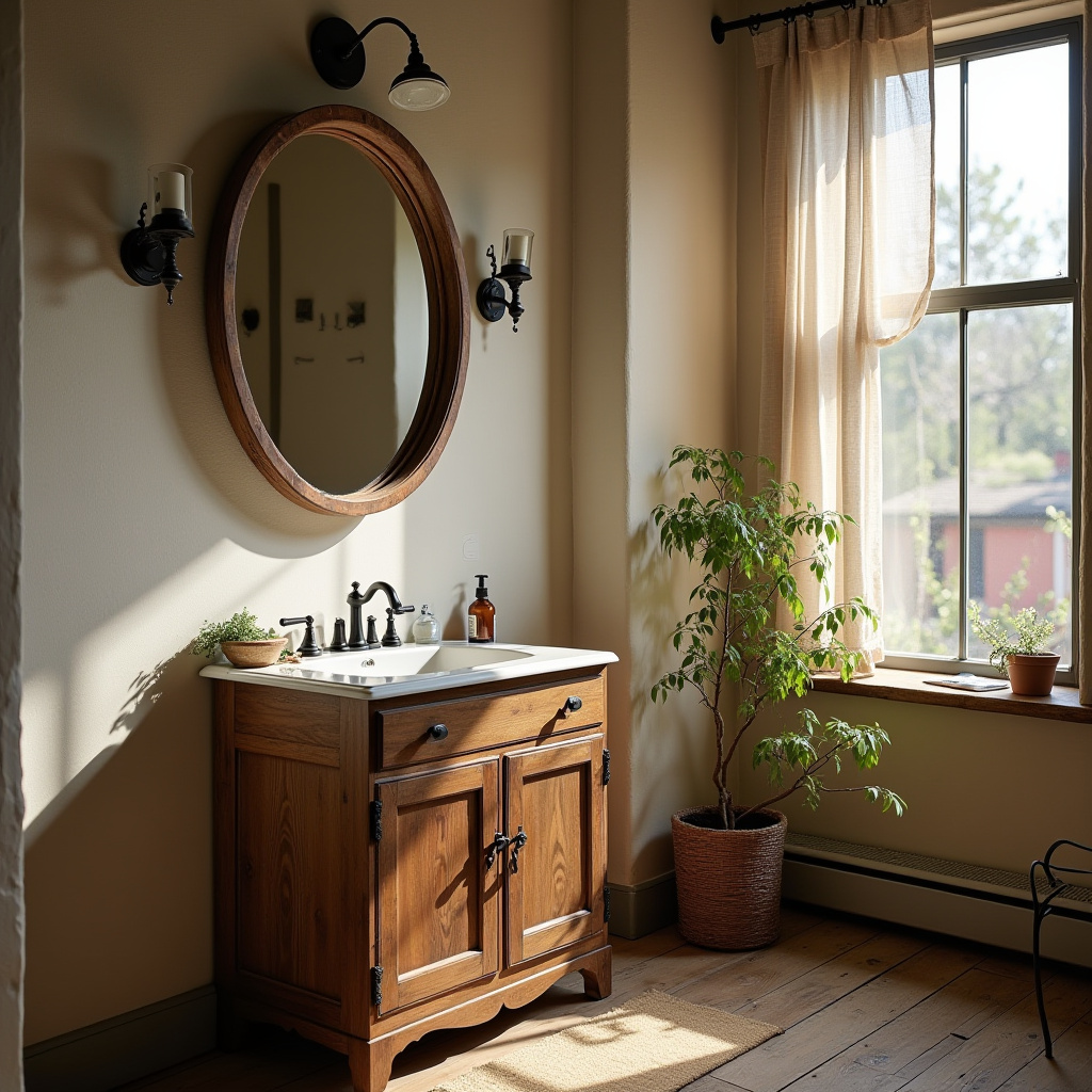 Rustic Bathroom Mirrors 24