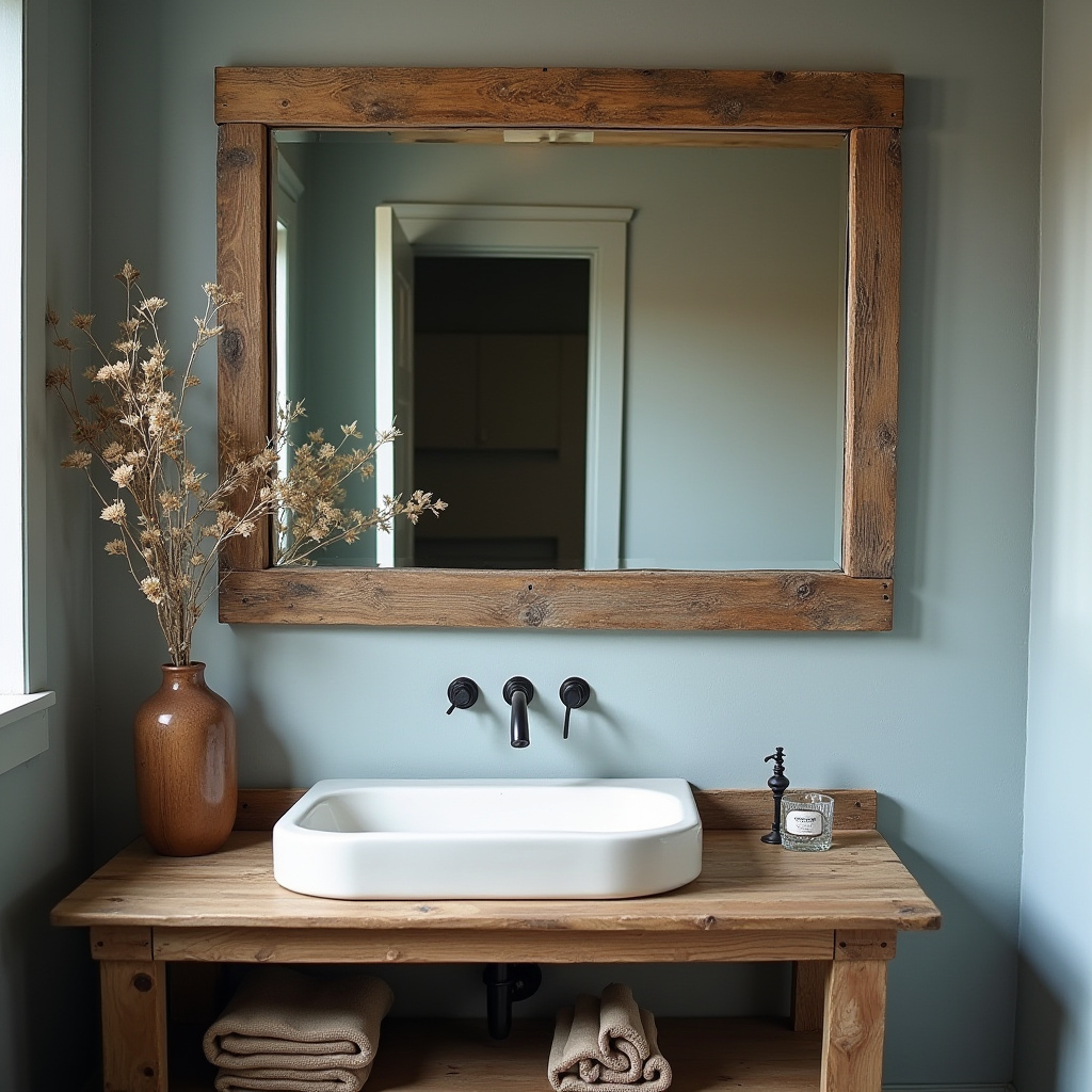 Rustic Bathroom Mirrors 28