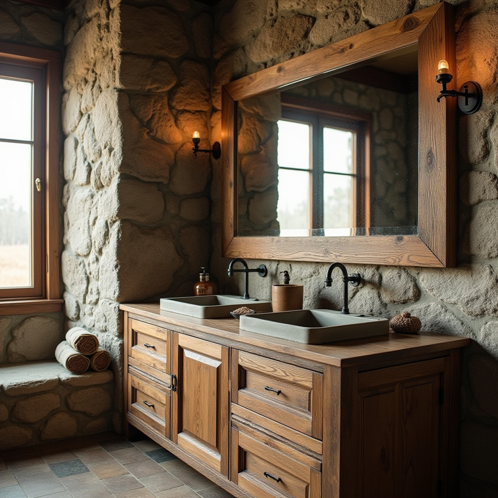 Rustic Bathroom Mirrors 3