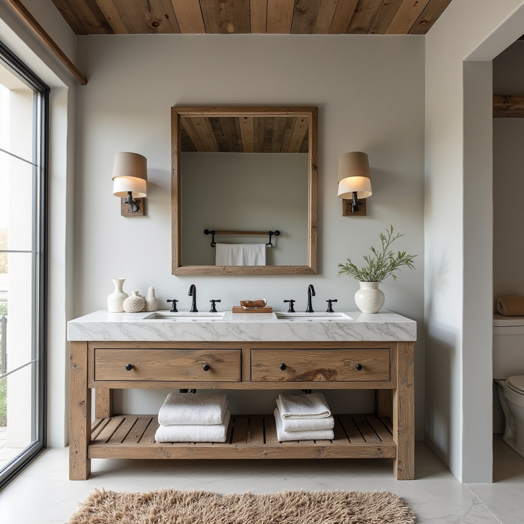 Rustic Bathroom Mirrors 6