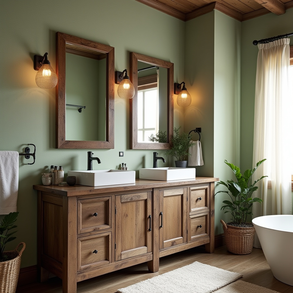 Rustic Bathroom Mirrors 8