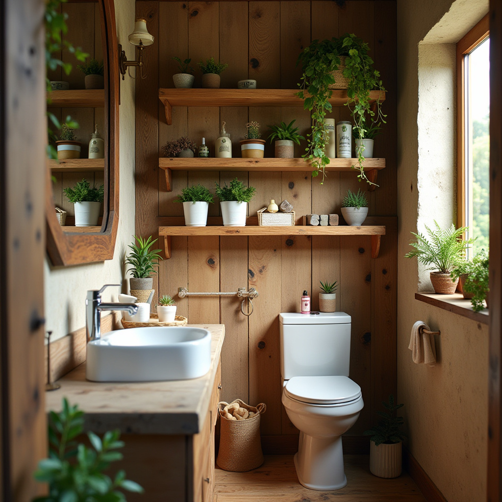 Rustic Bathroom Shelves 11
