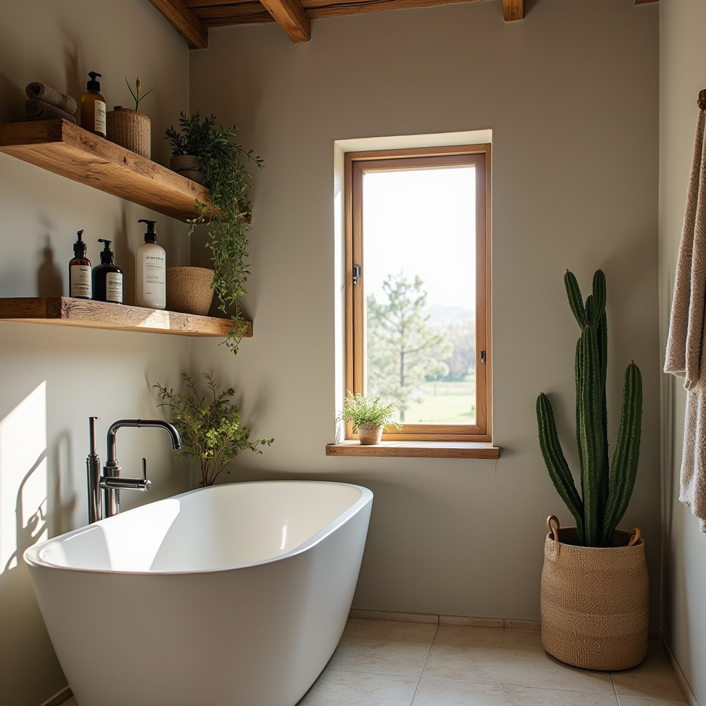 Rustic Bathroom Shelves 29