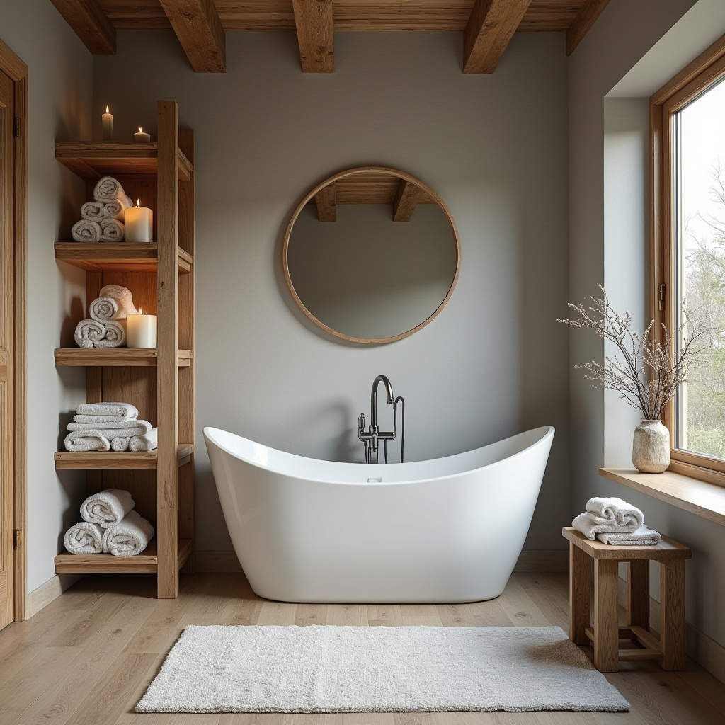 Rustic Bathroom Shelves 5