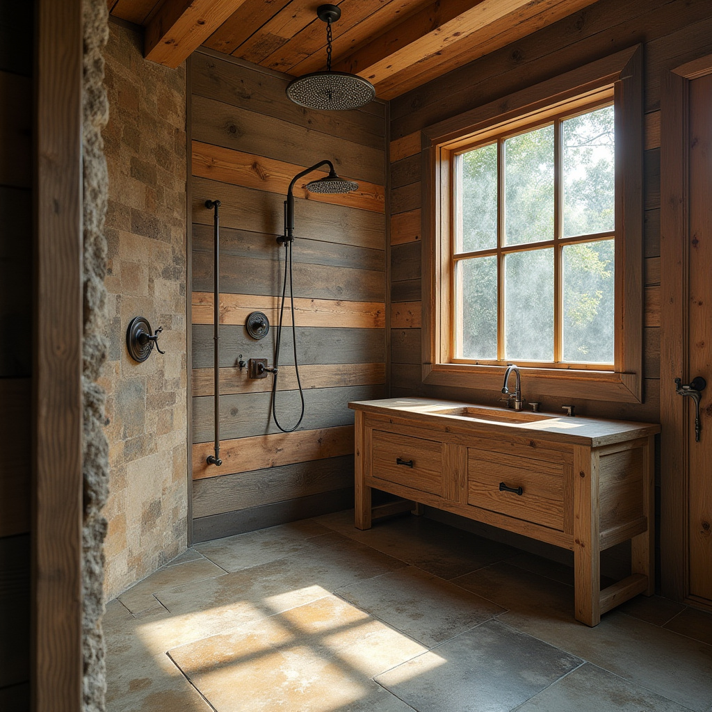 Rustic Bathroom Shower 19