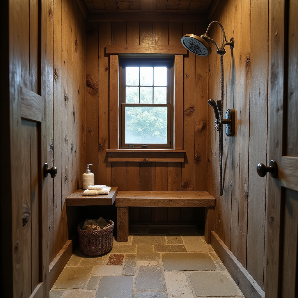 Rustic Bathroom Shower 22