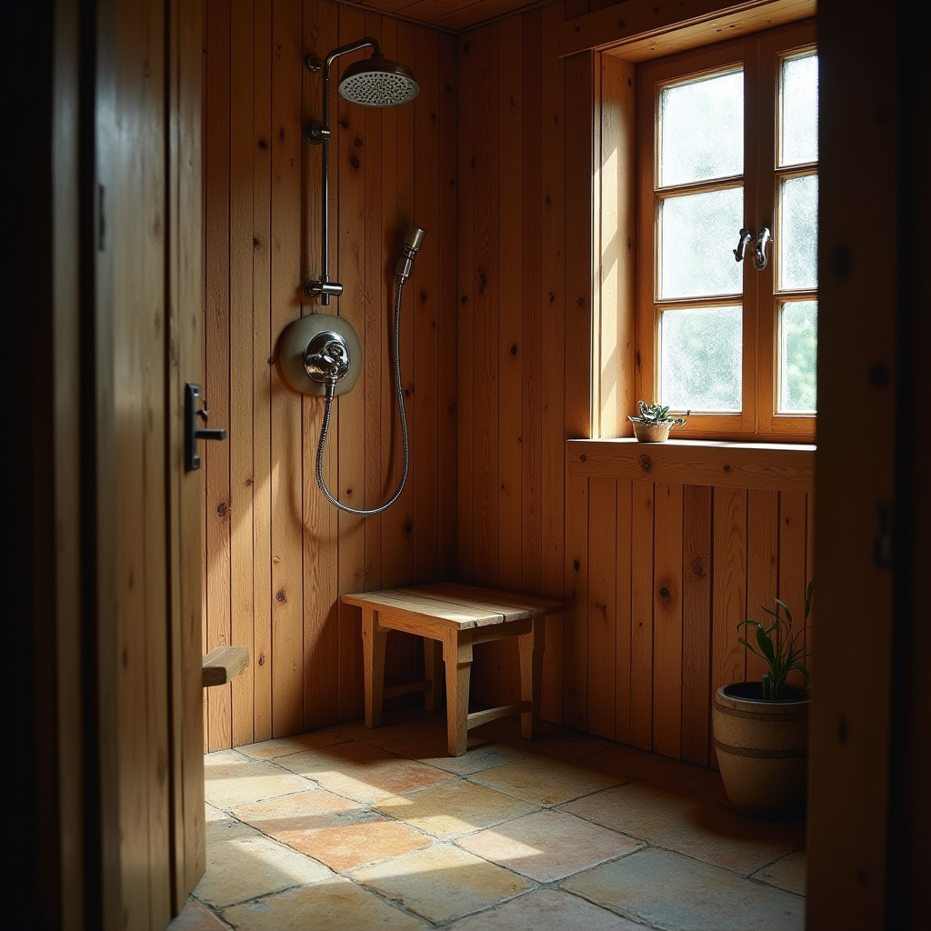 Rustic Bathroom Shower 24