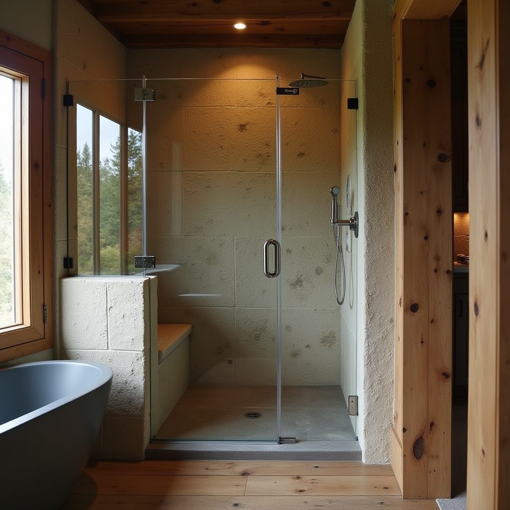 Rustic Bathroom Shower 6