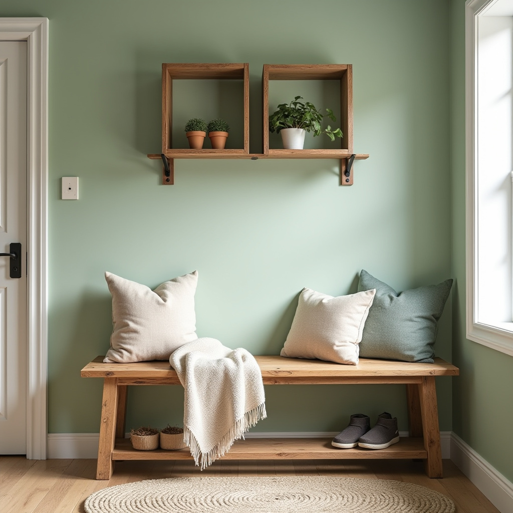 Rustic Bench Entryway 10