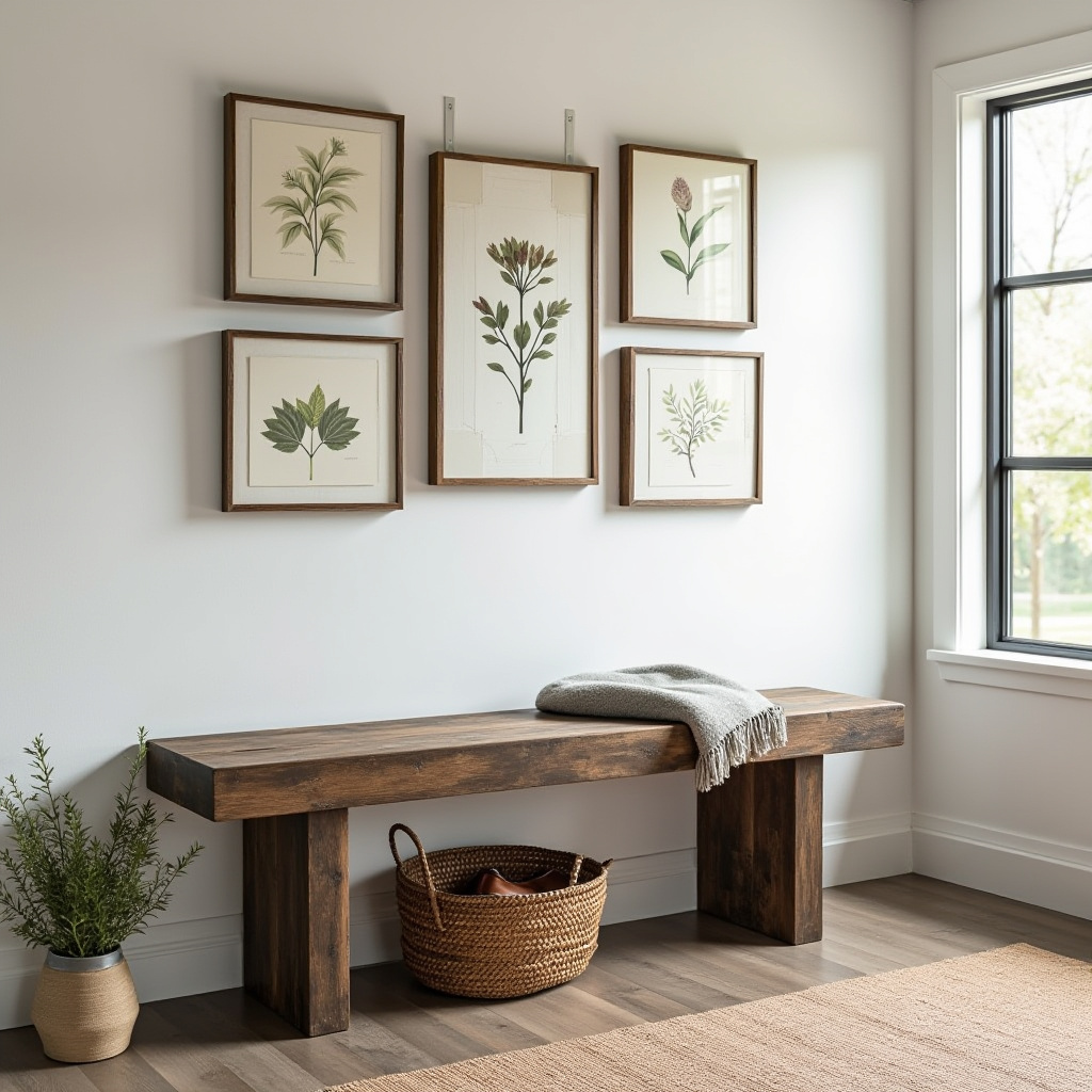 Rustic Bench Entryway 11