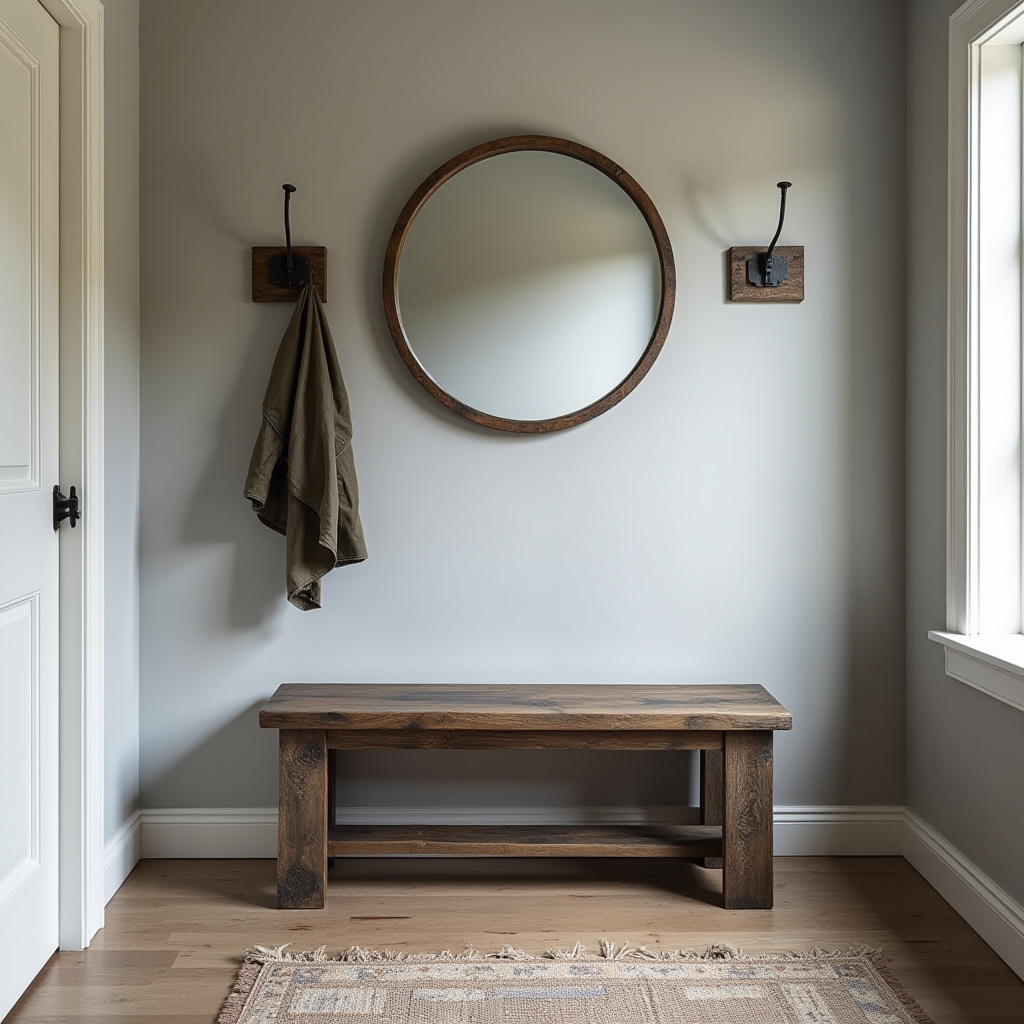Rustic Bench Entryway 13